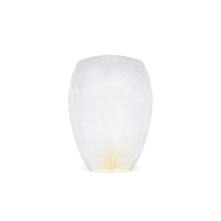 Létající lampion štěstí standard bílý