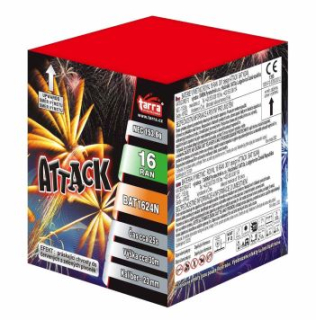 Kompaktní ohňostroj ATTACK 16 ran